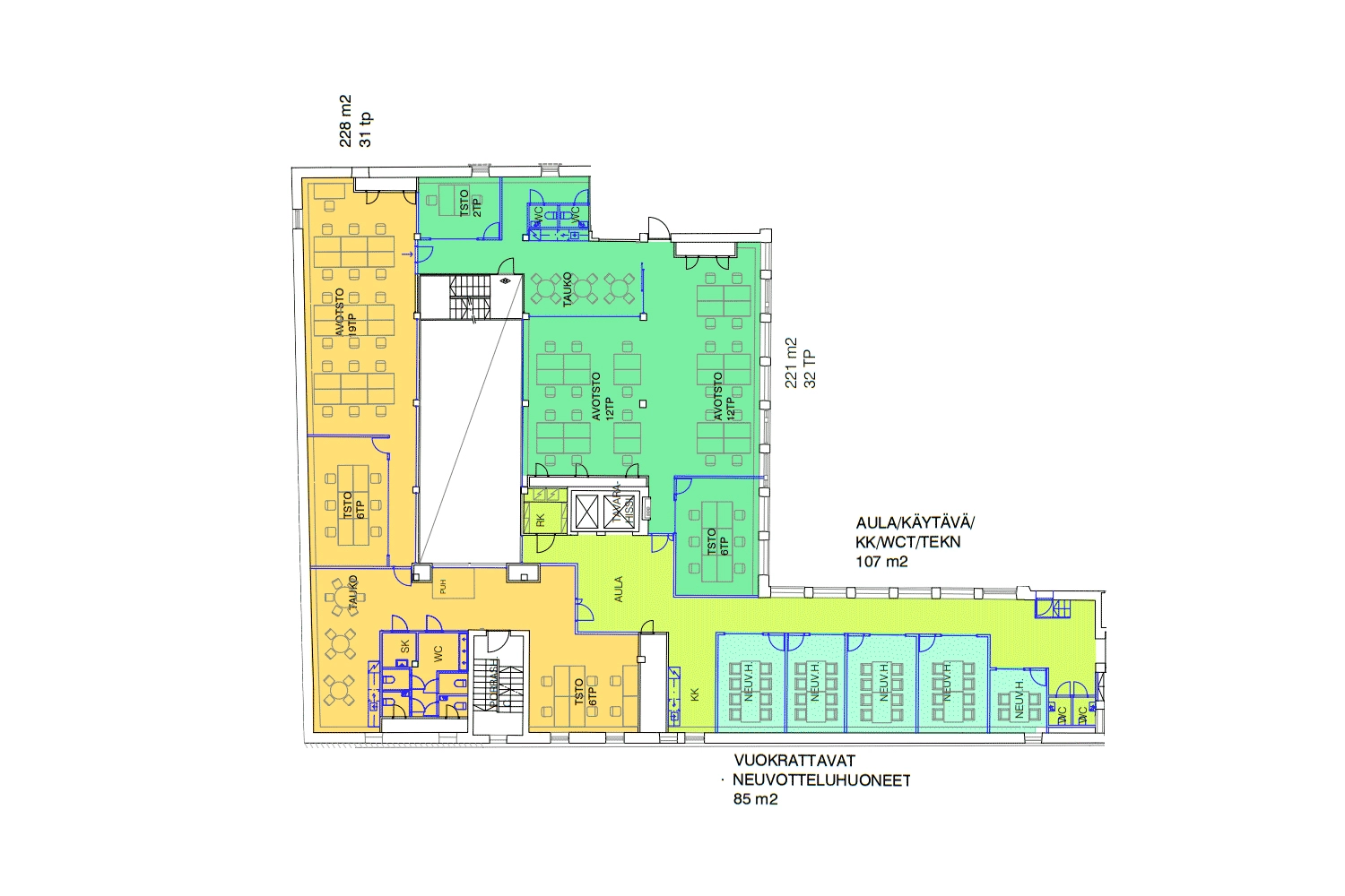 Toimisto 221 m² – Vuorikatu 20, Helsinki, 3. krs 5